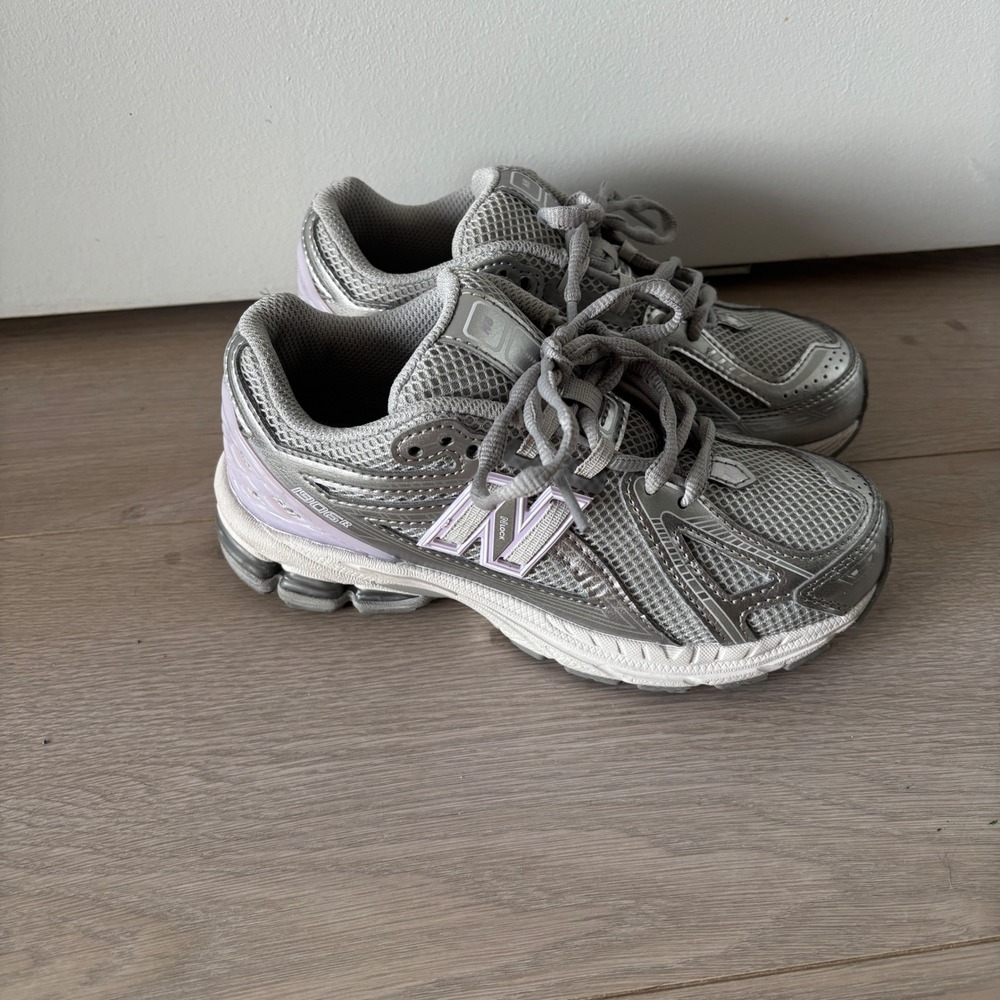New Balance 1906R Kids Silver Lilac Metallic Mesh Sneakers Running Shoes